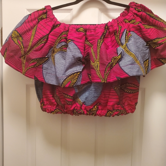 African Print Crop Top - Picture 1 of 1